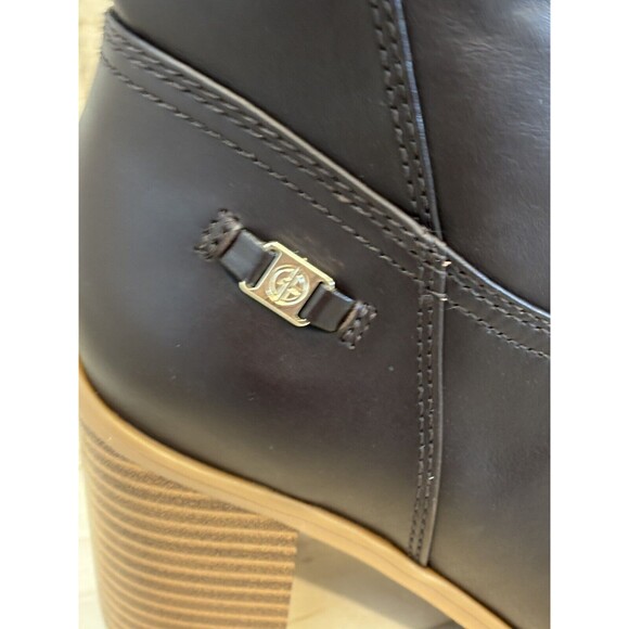 Giani Bernini Women Brown Leather Odettee Memory Foam Block Knee-High Boots - Picture 6 of 10